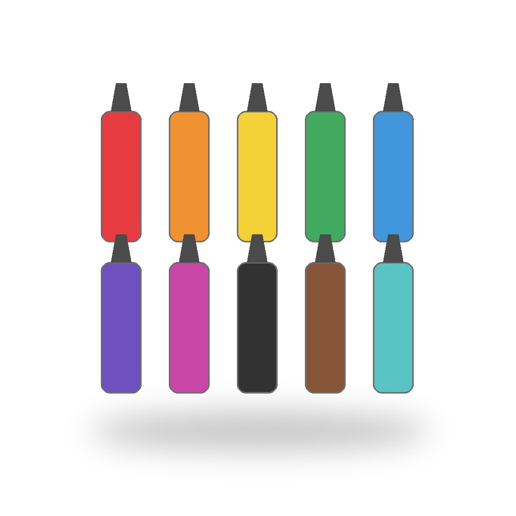 Illustrative image of Crayola Ultra Clean Washable Broad Line Markers, 10 Count