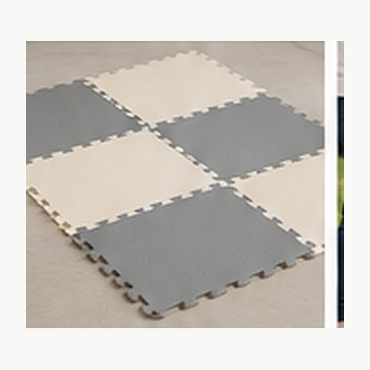 Illustrative image of interlocking foam floor tiles
