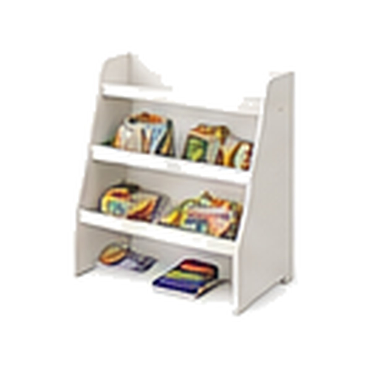 Illustrative image of a child-height front-facing book display
