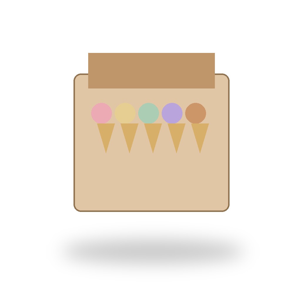 Illustrative image of Melissa & Doug Wooden Scoop & Serve Ice Cream Counter