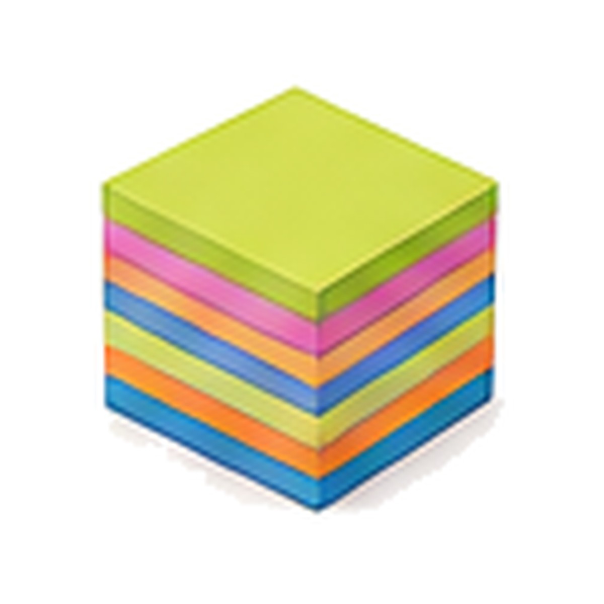 Illustrative image of a stack of colorful sticky notes