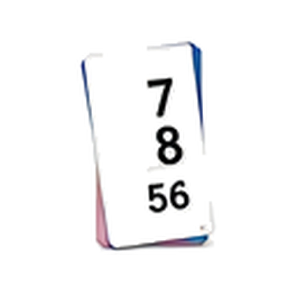 Illustrative image of simple arithmetic flash cards