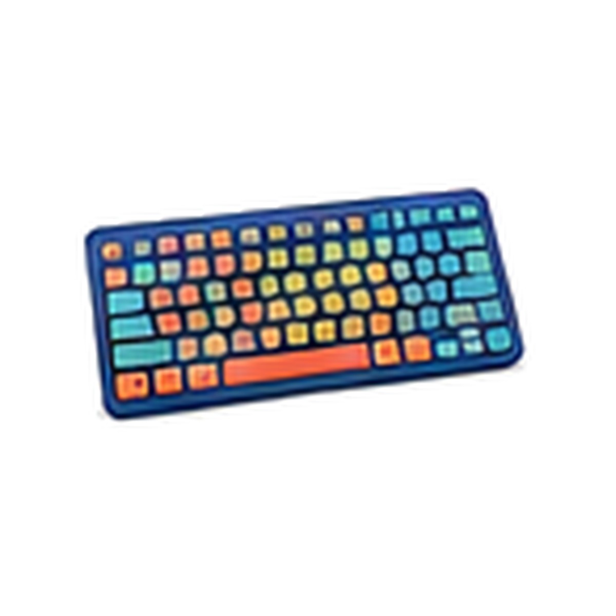 Illustrative image of a colorful child-friendly computer keyboard