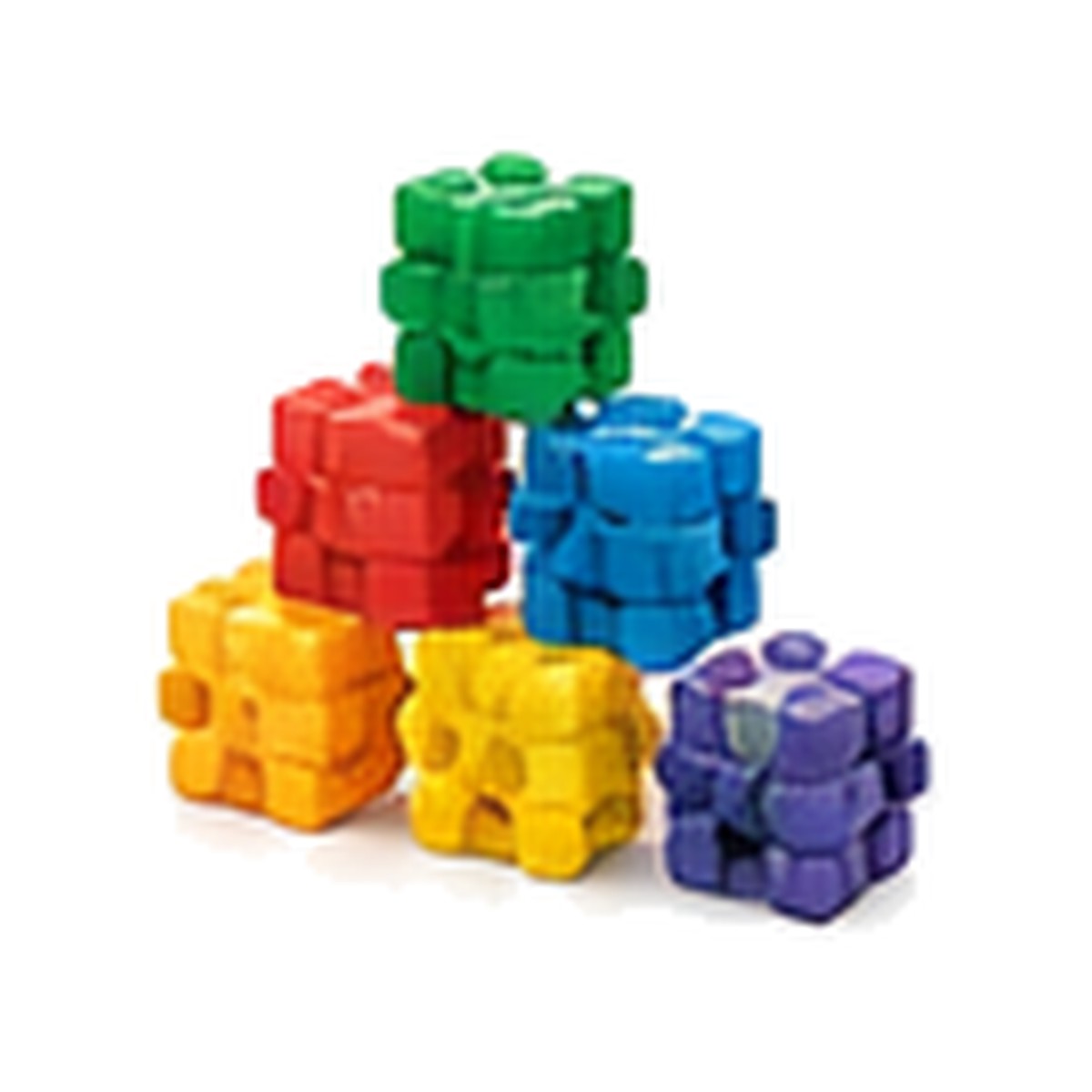 Illustrative image of colorful base-ten math blocks