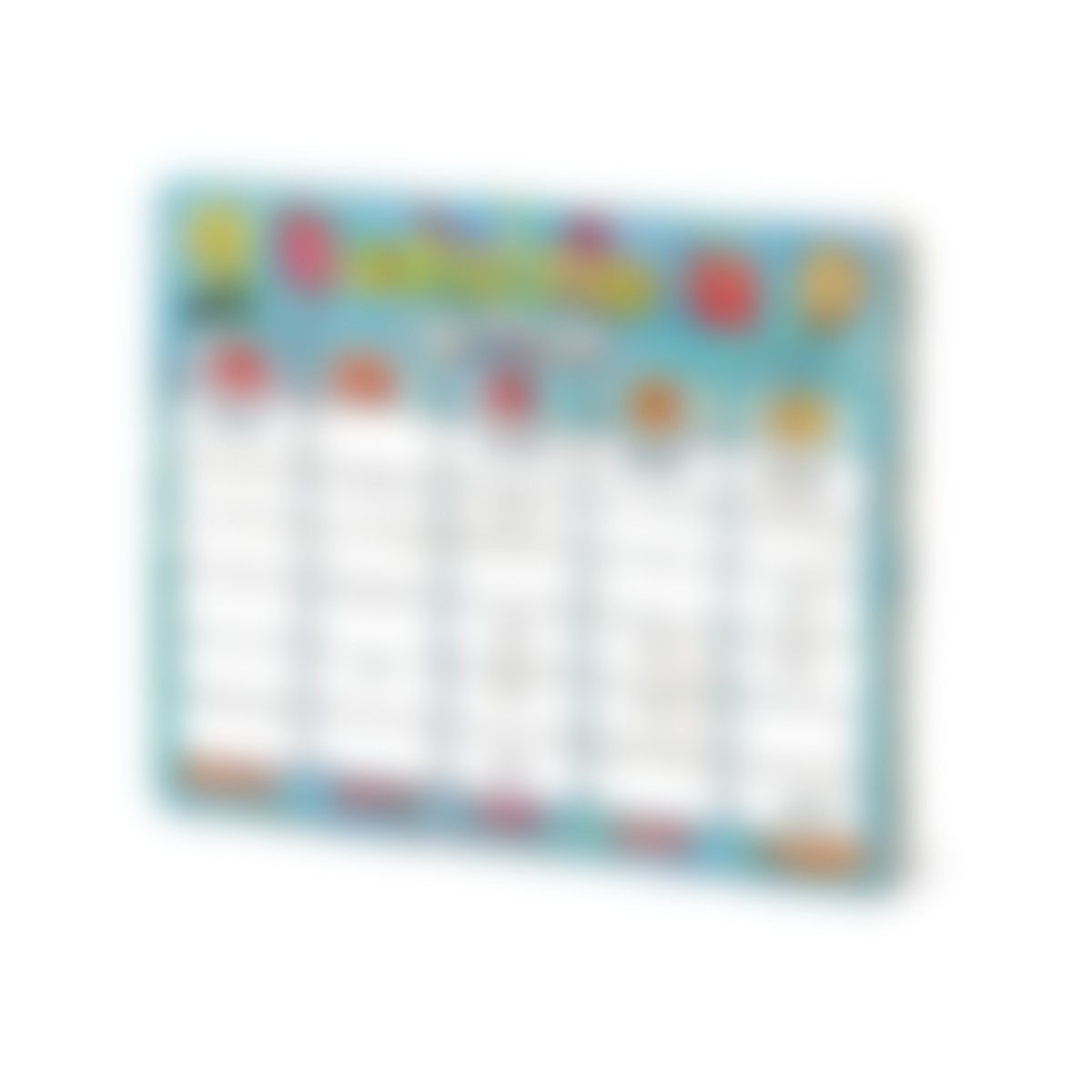 Illustrative image of a colorful household chore chart